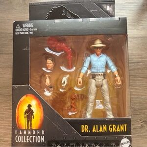 Jurassic Park Hammond Collection Dr. Alan Grant 3.75” figure Sealed Mattel